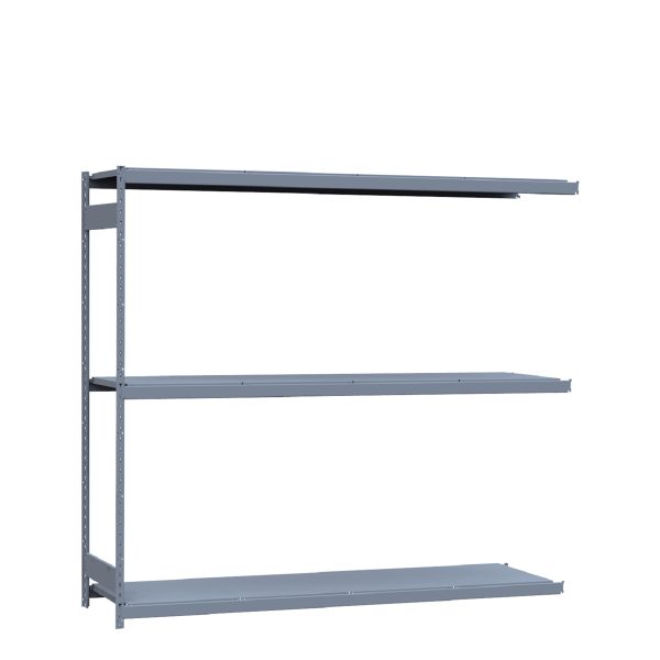 Heavy-Duty Mini-Rack Shelving, 96W x 24D x 87H Adder, 3-Shelf Unit with Steel Decking