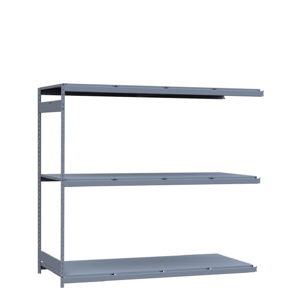 Heavy-Duty Mini-Rack Shelving, 96W x 36D x 87H Adder, 3-Shelf Unit with Steel Decking