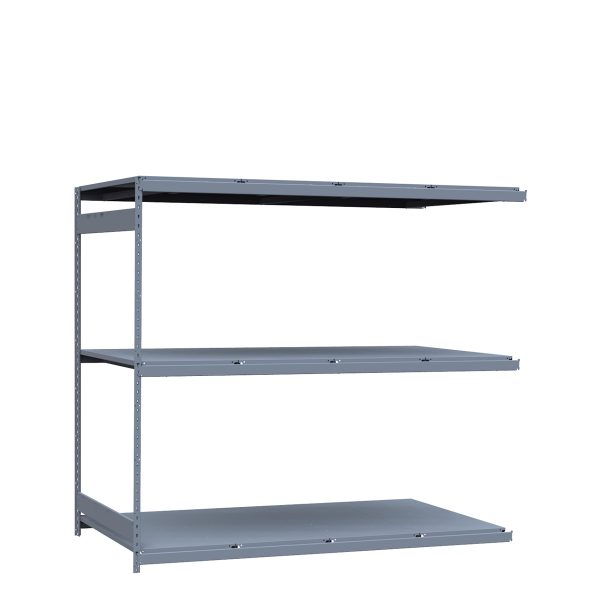 Heavy-Duty Mini-Rack Shelving, 96W x 48D x 87H Adder, 3-Shelf Unit with Steel Decking