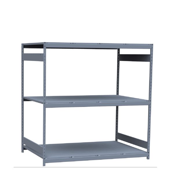Heavy-Duty Mini-Rack Shelving, 72W x 48D x 75H Starter, 3-Shelf Unit with Steel Decking