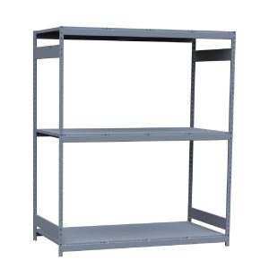 Heavy-Duty Mini-Rack Shelving, 72W x 36D x 87H Starter, 3-Shelf Unit with Steel Decking
