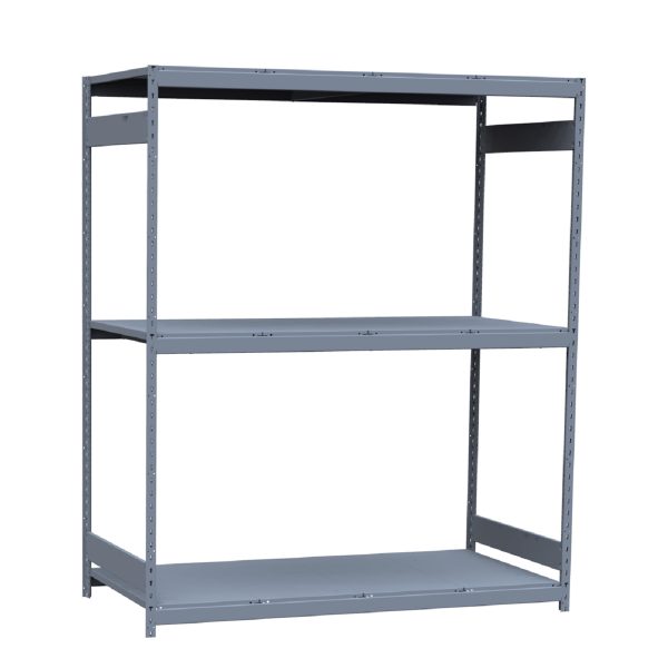 Heavy-Duty Mini-Rack Shelving, 72W x 36D x 87H Starter, 3-Shelf Unit with Steel Decking