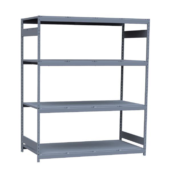 Heavy-Duty Mini-Rack Shelving, 72W x 36D x 87H Starter, 4-Shelf Unit with Steel Decking