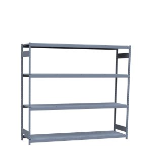 Heavy-Duty Mini-Rack Shelving, 96W x 24D x 87H Starter, 4-Shelf Unit with Steel Decking