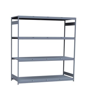 Heavy-Duty Mini-Rack Shelving, 96W x 36D x 99H Starter, 4-Shelf Unit with Steel Decking