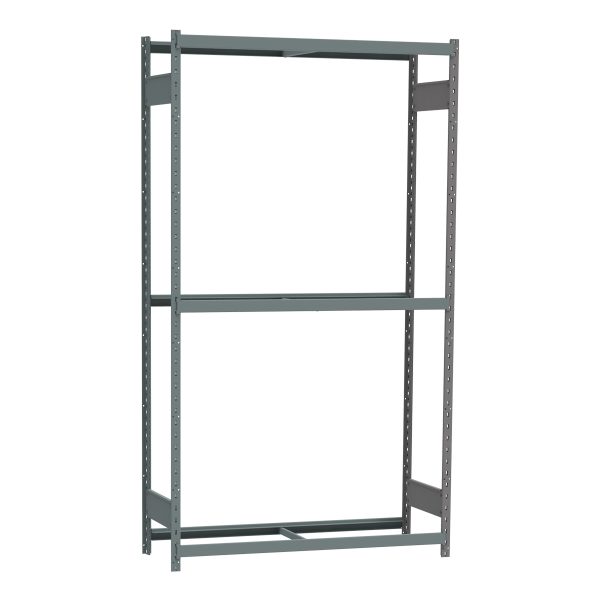 Medium-Duty Mini-Rack Shelving, 48W x 18D x 87H Starter, 3-Shelf Unit with No Decking