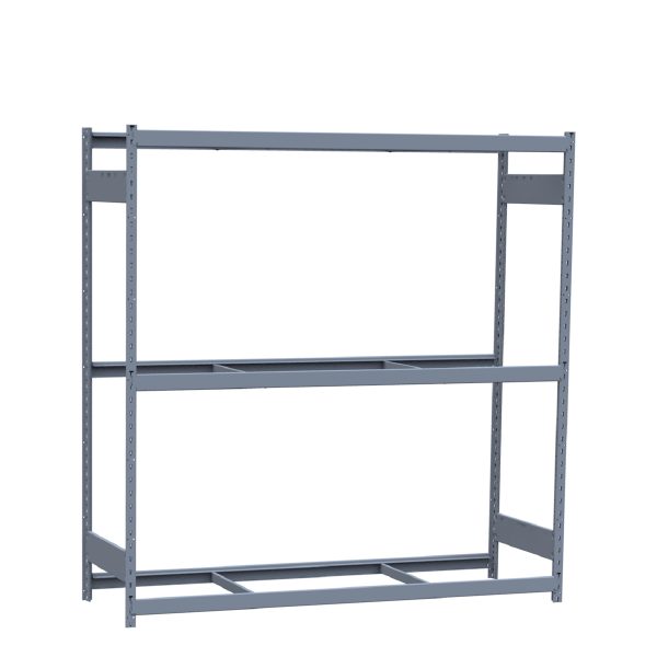 Heavy-Duty Mini-Rack Shelving, 72W x 24D x 75H Starter, 3-Shelf Unit with No Decking
