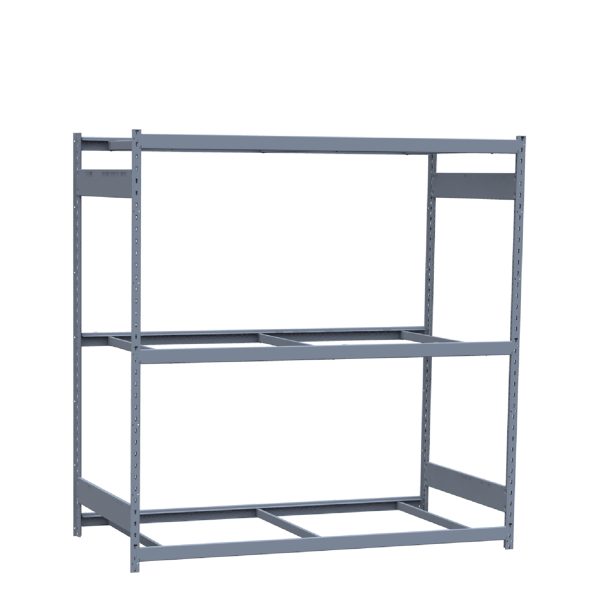 Heavy-Duty Mini-Rack Shelving, 72W x 36D x 75H Starter, 3-Shelf Unit with No Decking