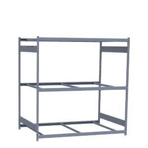 Heavy-Duty Mini-Rack Shelving, 72W x 48D x 75H Starter, 3-Shelf Unit with No Decking