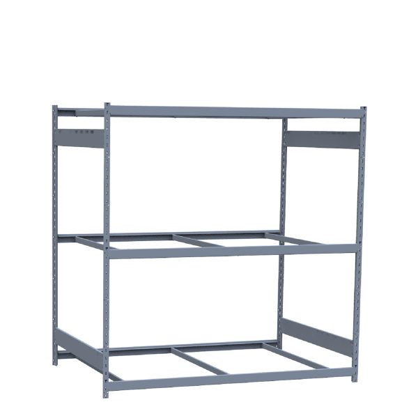 Heavy-Duty Mini-Rack Shelving, 72W x 48D x 75H Starter, 3-Shelf Unit with No Decking