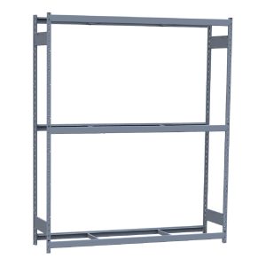 Heavy-Duty Mini-Rack Shelving, 72W x 18D x 87H Starter, 3-Shelf Unit with No Decking