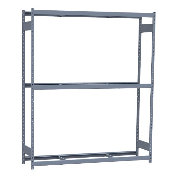 Heavy-Duty Mini-Rack Shelving, 72W x 18D x 87H Starter, 3-Shelf Unit with No Decking