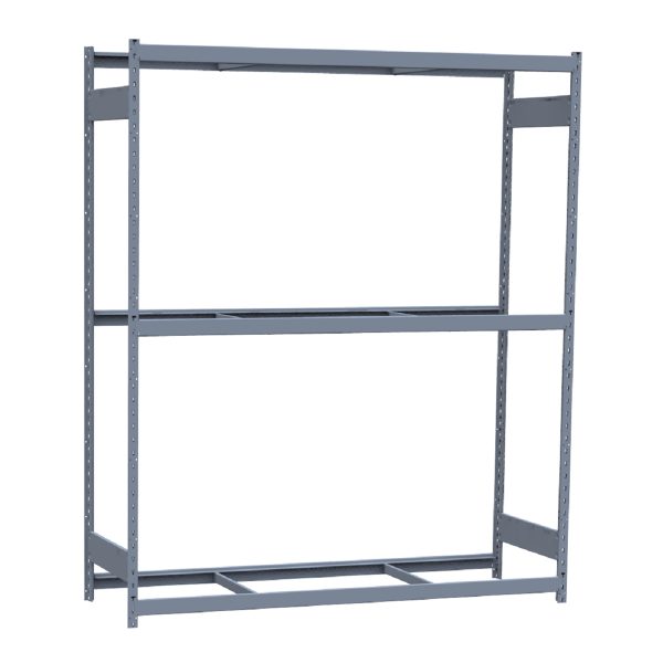 Heavy-Duty Mini-Rack Shelving, 72W x 24D x 87H Starter, 3-Shelf Unit with No Decking