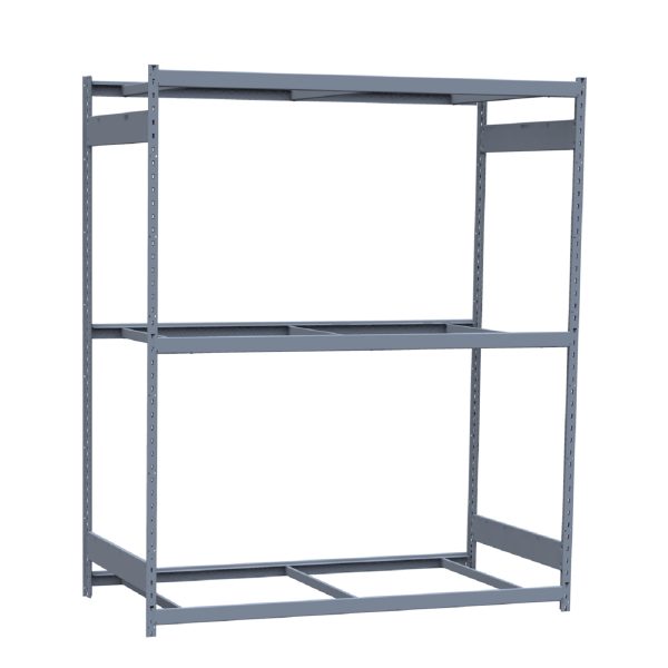 Heavy-Duty Mini-Rack Shelving, 72W x 36D x 87H Starter, 3-Shelf Unit with No Decking