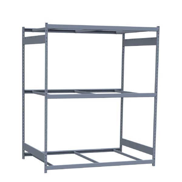 Heavy-Duty Mini-Rack Shelving, 72W x 48D x 87H Starter, 3-Shelf Unit with No Decking