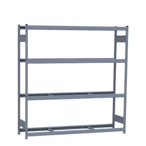 Heavy-Duty Mini-Rack Shelving, 72W x 18D x 75H Starter, 4-Shelf Unit with No Decking