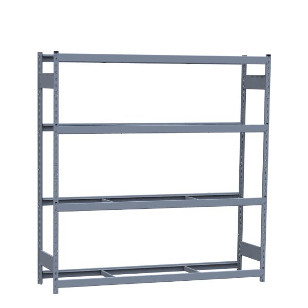 Heavy-Duty Mini-Rack Shelving, 72W x 18D x 75H Starter, 4-Shelf Unit with No Decking