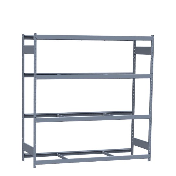Heavy-Duty Mini-Rack Shelving, 72W x 24D x 75H Starter, 4-Shelf Unit with No Decking