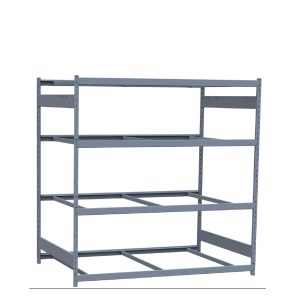 Heavy-Duty Mini-Rack Shelving, 72W x 48D x 75H Starter, 4-Shelf Unit with No Decking