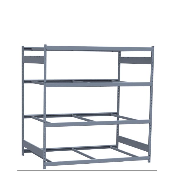 Heavy-Duty Mini-Rack Shelving, 72W x 48D x 75H Starter, 4-Shelf Unit with No Decking