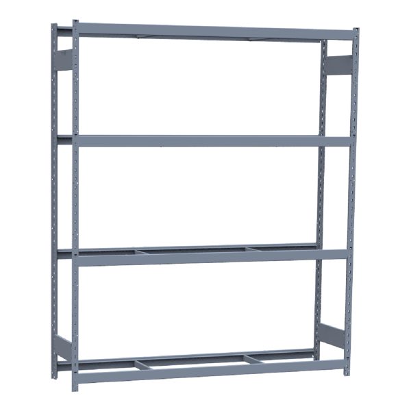Heavy-Duty Mini-Rack Shelving, 72W x 18D x 87H Starter, 4-Shelf Unit with No Decking