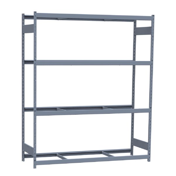 Heavy-Duty Mini-Rack Shelving, 72W x 24D x 87H Starter, 4-Shelf Unit with No Decking