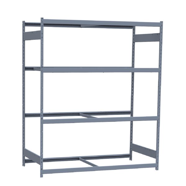 Heavy-Duty Mini-Rack Shelving, 72W x 36D x 87H Starter, 4-Shelf Unit with No Decking