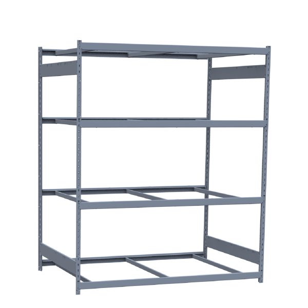 Heavy-Duty Mini-Rack Shelving, 72W x 48D x 87H Starter, 4-Shelf Unit with No Decking
