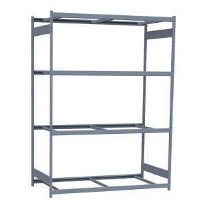 Heavy-Duty Mini-Rack Shelving, 72W x 36D x 99H Starter, 4-Shelf Unit with No Decking