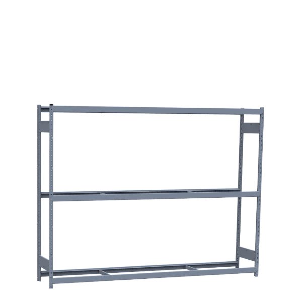 Heavy-Duty Mini-Rack Shelving, 96W x 18D x 75H Starter, 3-Shelf Unit with No Decking