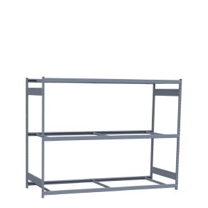 Heavy-Duty Mini-Rack Shelving, 96W x 36D x 75H Starter, 3-Shelf Unit with No Decking