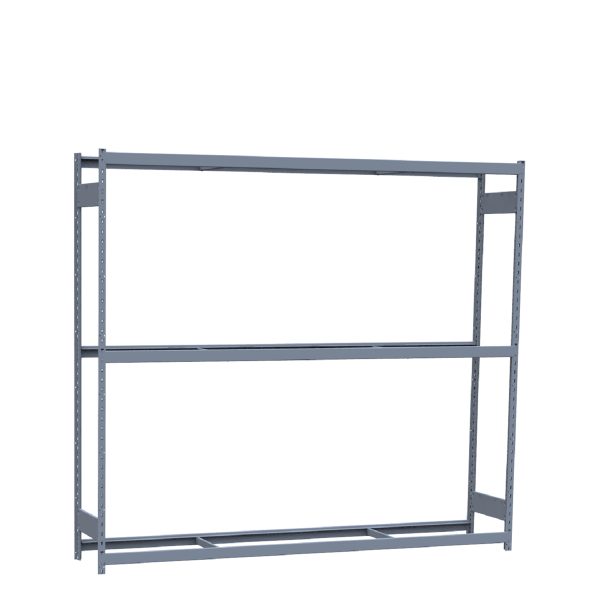 Heavy-Duty Mini-Rack Shelving, 96W x 18D x 87H Starter, 3-Shelf Unit with No Decking