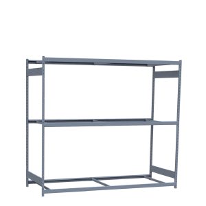 Heavy-Duty Mini-Rack Shelving, 96W x 36D x 87H Starter, 3-Shelf Unit with No Decking