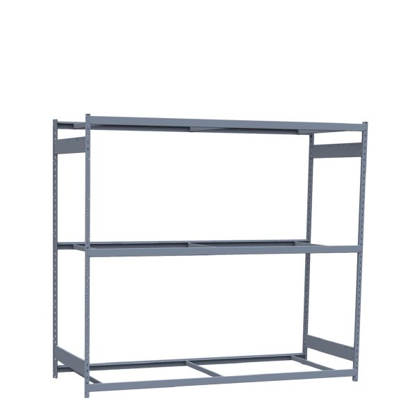 Heavy-Duty Mini-Rack Shelving, 96W x 36D x 87H Starter, 3-Shelf Unit with No Decking