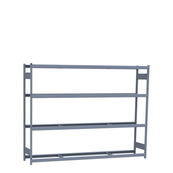 Heavy-Duty Mini-Rack Shelving, 96W x 18D x 75H Starter, 4-Shelf Unit with No Decking