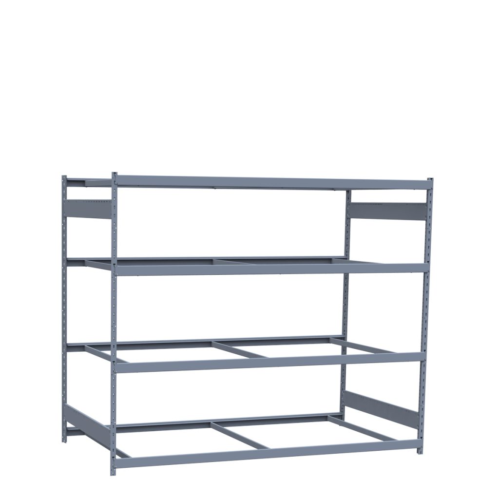 Heavy-Duty Mini-Rack Shelving, 96W x 48D x 75H Starter, 4-Shelf Unit ...