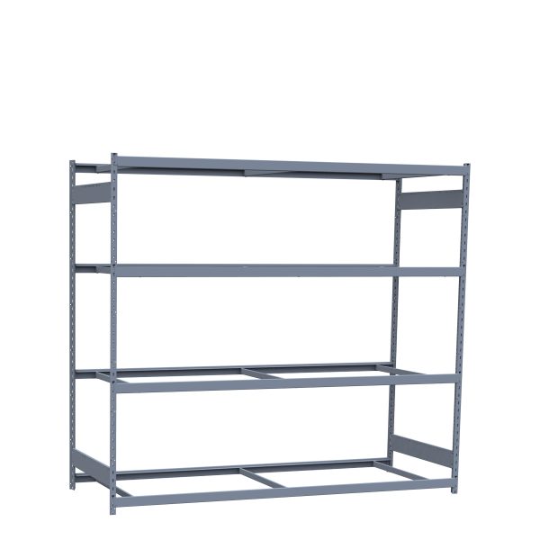 Heavy-Duty Mini-Rack Shelving, 96W x 36D x 87H Starter, 4-Shelf Unit with No Decking