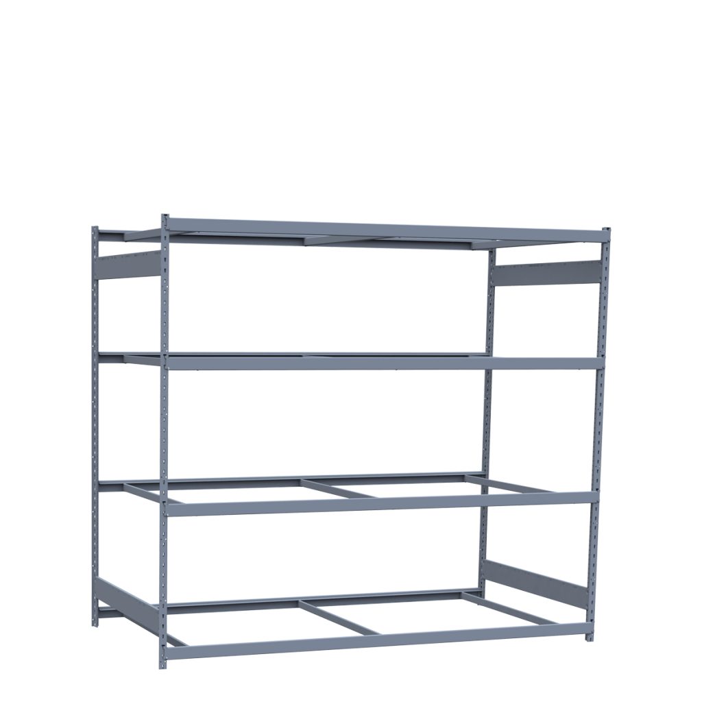 Steel Rackers Heavy-Duty Mini-Rack Shelving, 96W x 48D x 87H Starter, 4-Shelf Unit ...