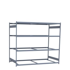 Heavy-Duty Mini-Rack Shelving, 96W x 48D x 87H Starter, 4-Shelf Unit with No Decking