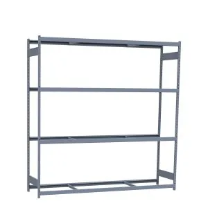 Heavy-Duty Mini-Rack Shelving, 96W x 24D x 99H Starter, 4-Shelf Unit with No Decking
