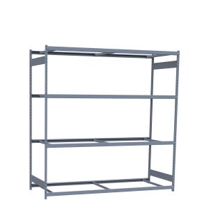 Heavy-Duty Mini-Rack Shelving, 96W x 36D x 99H Starter, 4-Shelf Unit with No Decking