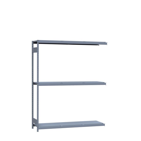 Medium-Duty Mini-Rack Shelving, 72W x 18D x 87H Adder, 3-Shelf Unit with Steel Decking