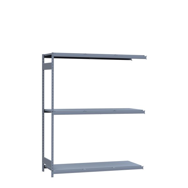 Medium-Duty Mini-Rack Shelving, 72W x 24D x 87H Adder, 3-Shelf Unit with Steel Decking