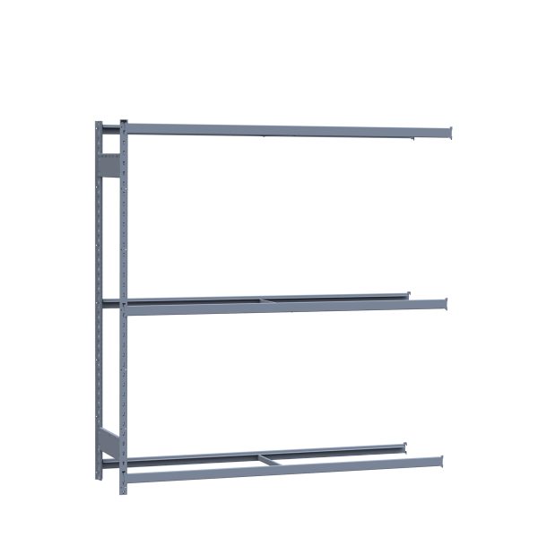 Medium-Duty Mini-Rack Shelving, 72W x 18D x 75H Adder, 3-Shelf Unit with No Decking