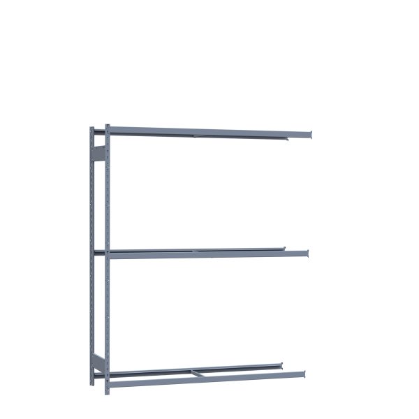 Medium-Duty Mini-Rack Shelving, 72W x 18D x 87H Adder, 3-Shelf Unit with No Decking