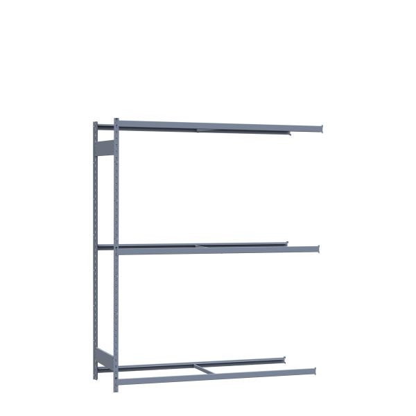 Medium-Duty Mini-Rack Shelving, 72W x 24D x 87H Adder, 3-Shelf Unit with No Decking