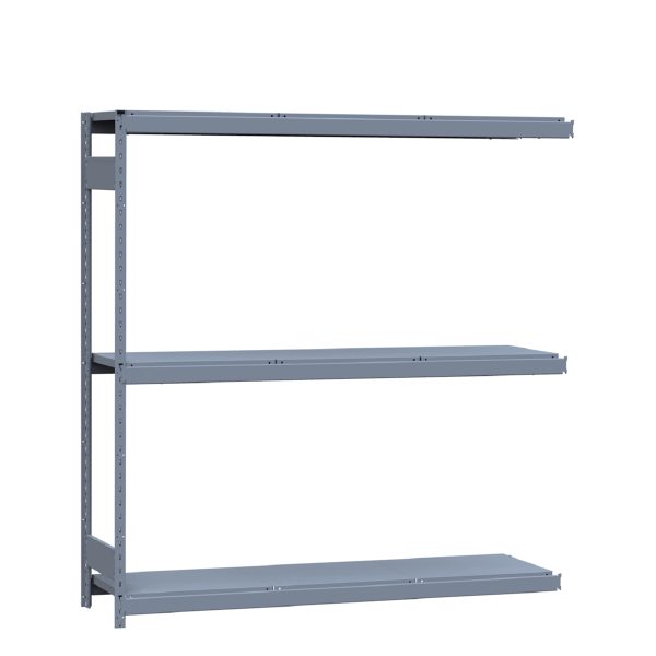 Heavy-Duty Mini-Rack Shelving, 72W x 18D x 75H Adder, 3-Shelf Unit with Steel Decking