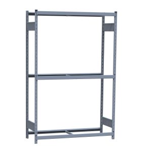 Medium-Duty Mini-Rack Shelving, 48W x 18D x 75H Starter, 3-Shelf Unit with No Decking