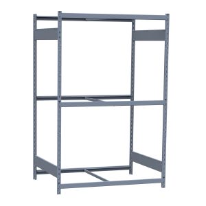 Medium-Duty Mini-Rack Shelving, 48W x 36D x 75H Starter, 3-Shelf Unit with No Decking