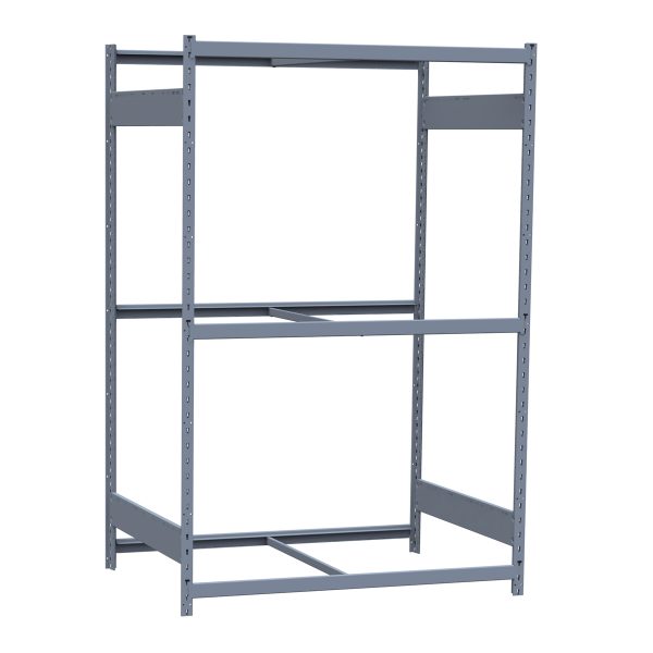 Medium-Duty Mini-Rack Shelving, 48W x 36D x 75H Starter, 3-Shelf Unit with No Decking